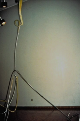 Long Neck
Steel, Wood, Hardware, Paint
9&rsquo;L. x 8&rsquo;W. x 17&rsquo;H.
1993